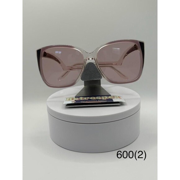 NEW Vintage Oversize Sunglasses | Non RX | Drop Temple Style Chrome |Made in USA main image 9